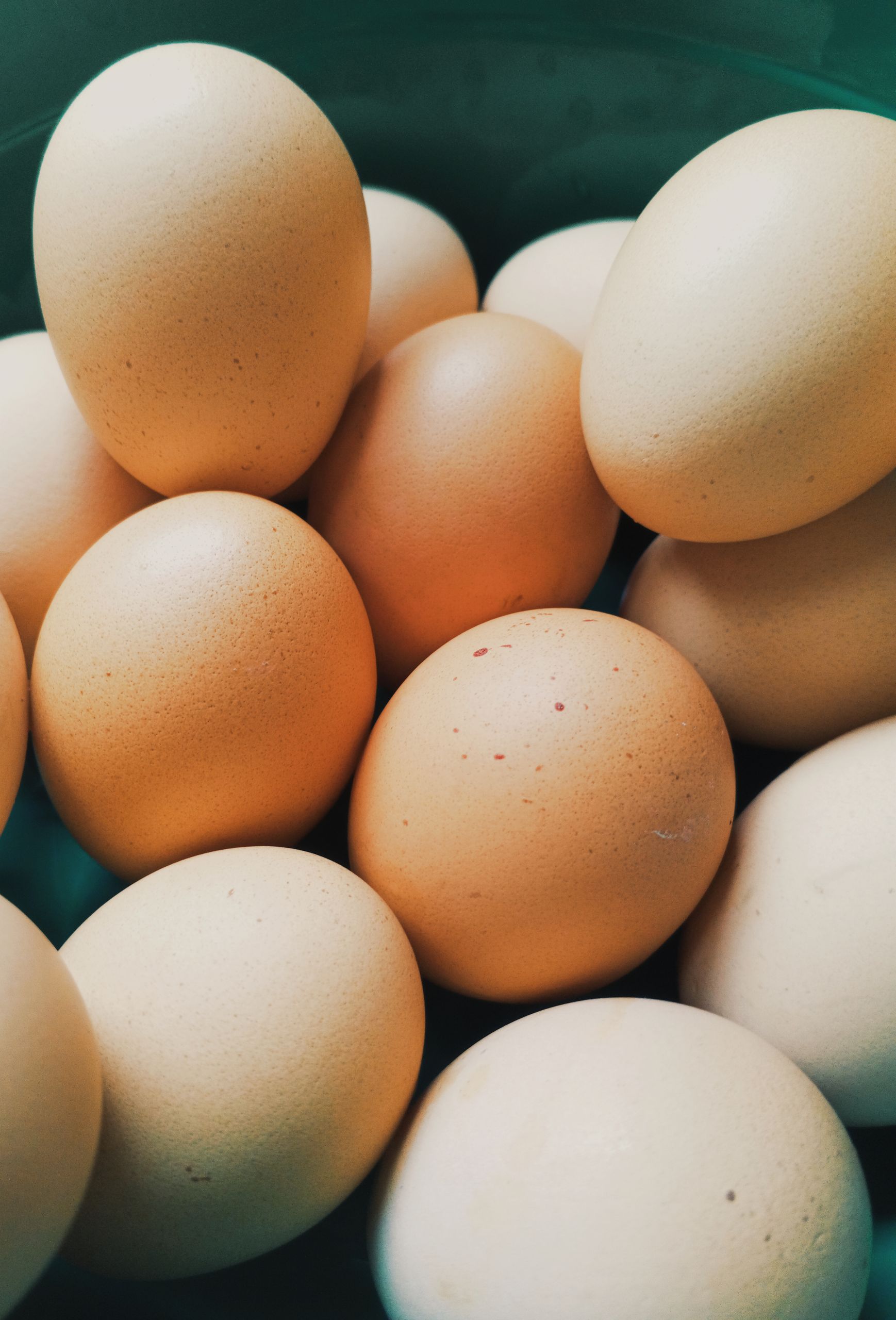 Fresh brown eggs grouped in a bowl, perfect for cooking or baking themes.